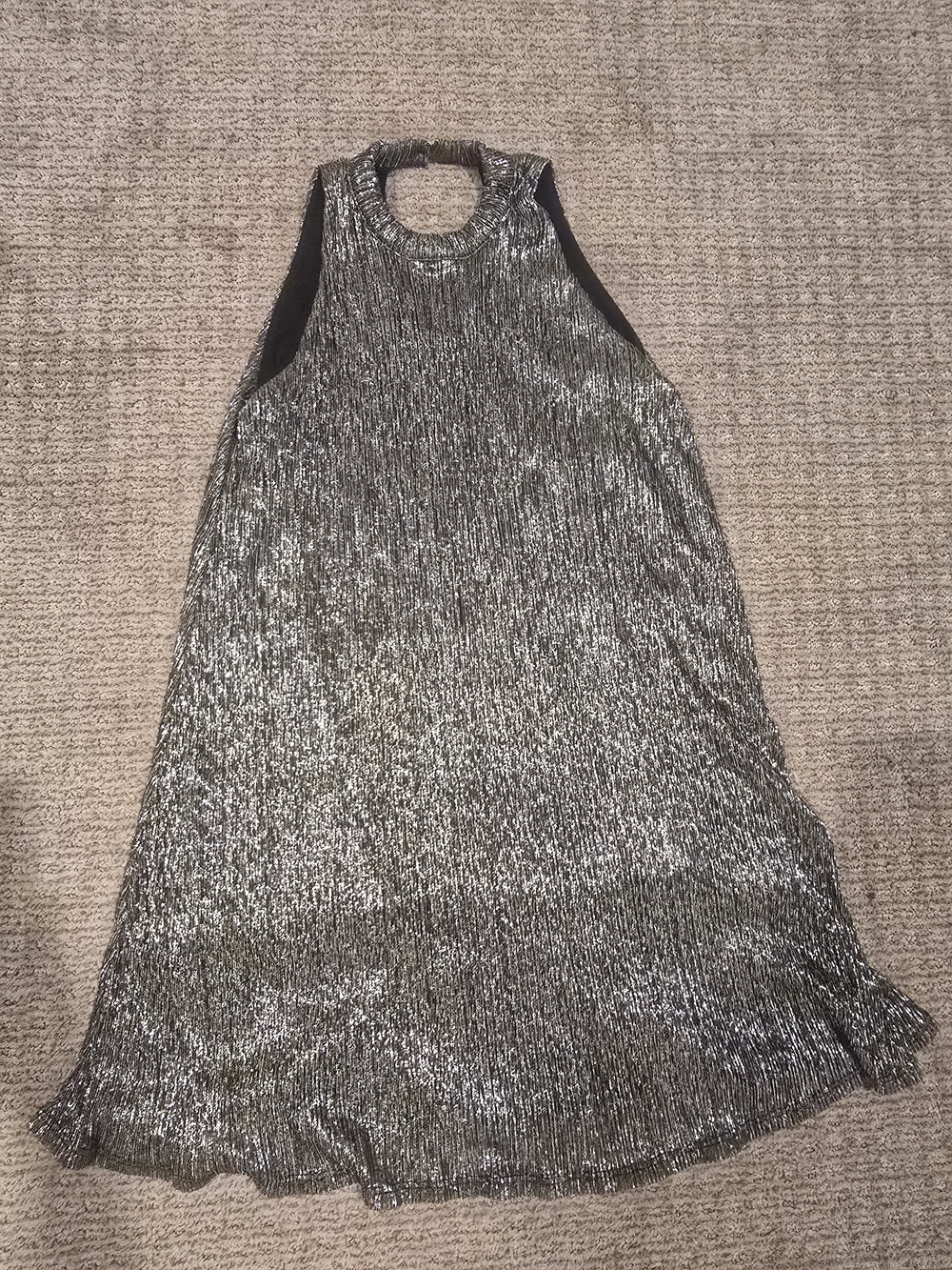 sundays Silver Shimmery Knit Top
